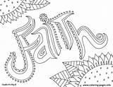 Faith Coloring Word Pages Printable Color sketch template