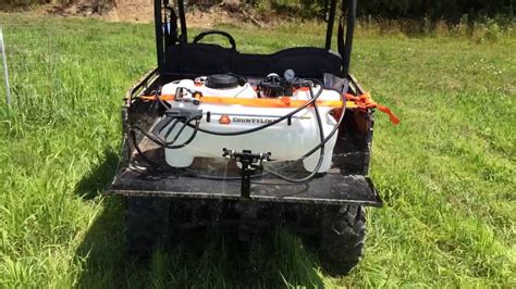 county  atv  gallon sprayer review tractor supply youtube