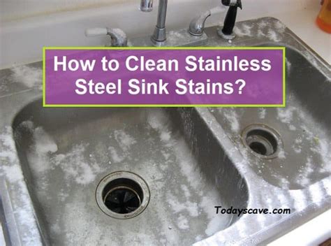 clean stainless steel sink stains step  step guideline