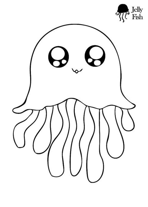 jellyfish coloring pages  coloringfoldercom fish coloring page