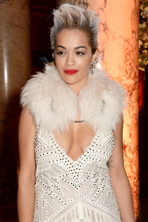 Rita Ora Showing Huge Cleavage At The Glamour Of Italian Fashion