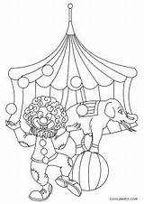 Circus Coloring Pages Theme sketch template