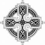 Celtic Cross Coloring Pages Knot Emblem Draw Identity sketch template