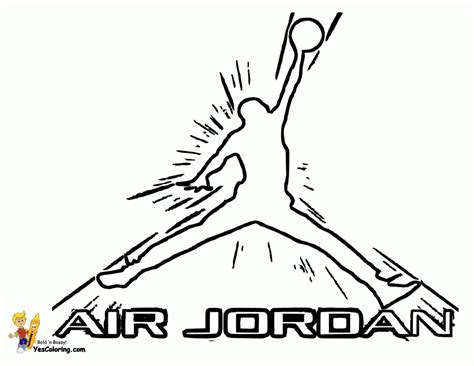 jordan logo coloring pages coloring home