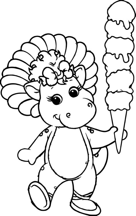 barney coloring pages printable