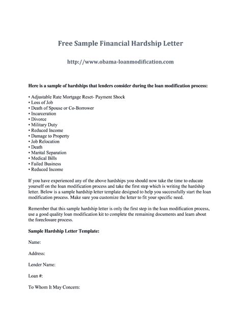 financial hardship letter  form fill   sign printable