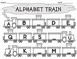 Train Alphabet Worksheets Writing Teacherspayteachers Preview sketch template