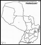 Paraguay Mapa Del Mudo America Reproduced sketch template
