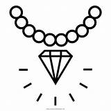 Collar Diamantes Dibujar Joyas Collares Cadenas Pendiente Ultracoloringpages sketch template