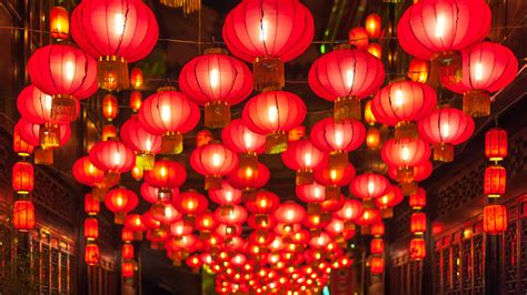 hanging lanterns chinese  year decorations   kind  wallpapers