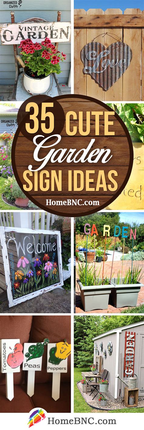 garden sign ideas  designs