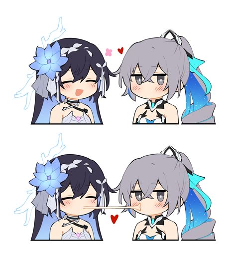 safebooru 2girls d armor bare shoulders blush breasts bronya zaychik