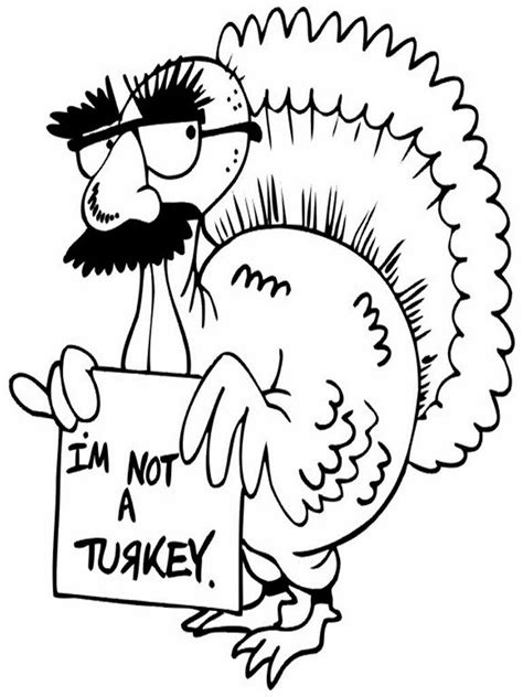 funny turkey thanksgiving coloring pages turkey coloring pages