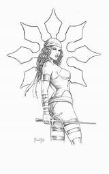 Elektra Comicvine sketch template