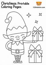 Christmas Coloring Kids Pages Printable Fun 123kidsfun sketch template