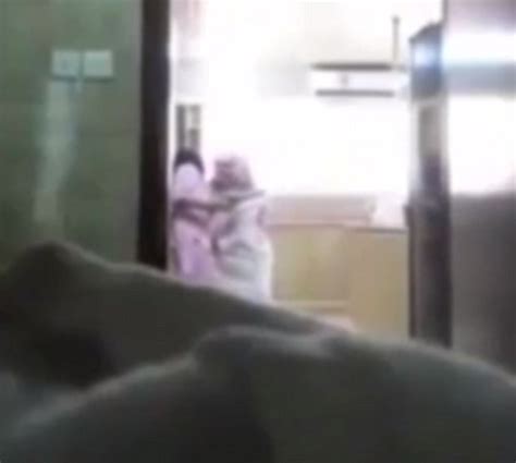 saudi husband is caught groping and forcing himself on his maid after his suspicious wife set up