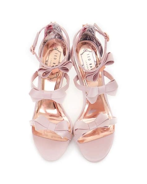 bow detail strappy satin sandals with images girly