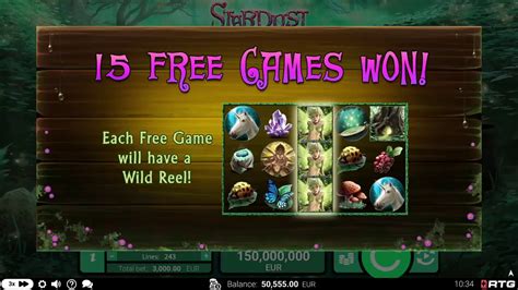 stardust  slots machine game real time gaming preview