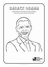 Obama Coloring Barack Pages Cool Famous People Color Sheets Printable Michelle President Print Celebrities Getcolorings Kids sketch template