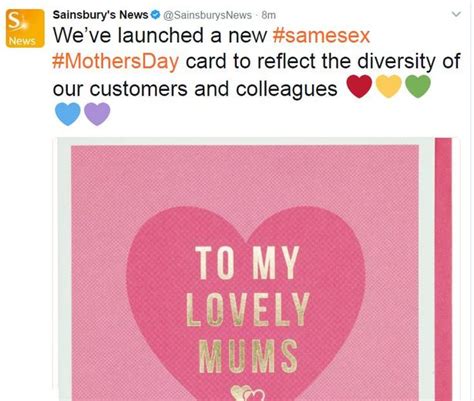 sainsbury s launches its first same sex mother s day card