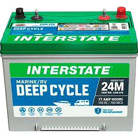 interstate marine rv deep cycle battery group size   volt ah