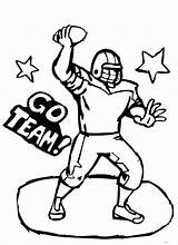 Coloring Football Pages Player Jersey Blank Kids Print Color Printable Sports Library Clipart Popular sketch template