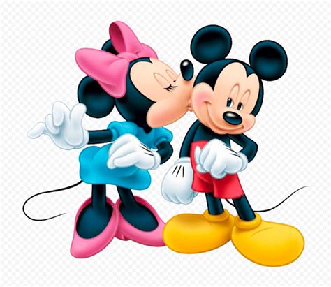 kiss clipart mickey mouse minnie mouse  mickey mouse hd png