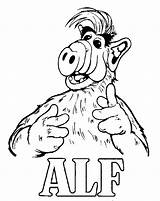 Alf Serie sketch template