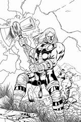 Thor Coloring Pages Ultimate Cover Deviantart sketch template