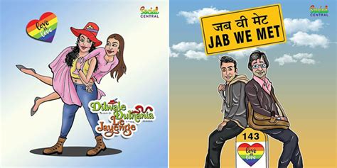 Bollywood S Iconic Film Posters Reimagined With Same Sex