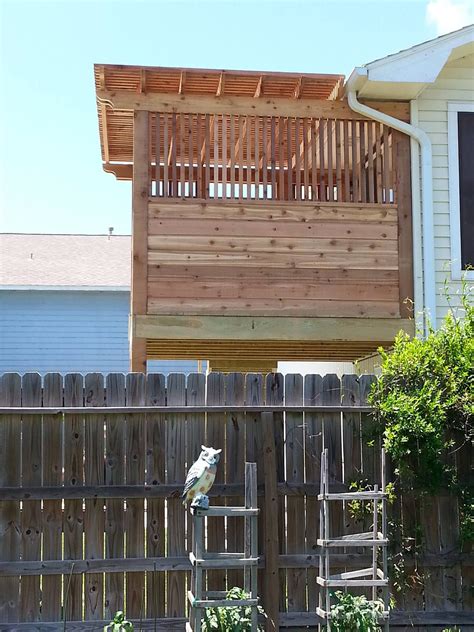 cedar porch  built   outdoor living  home