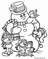 Coloring Pages Christmas Holiday Color Printable Kids Sheets Frosty Snowman Print Season Sheet Adults Printables Winter Colouring Adult Animals Santa sketch template