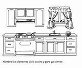 Fichas Pintar Cozinha Cocinar Preparados Listos sketch template