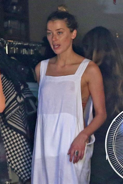 disgusting amber heard nip slip and face full of acne