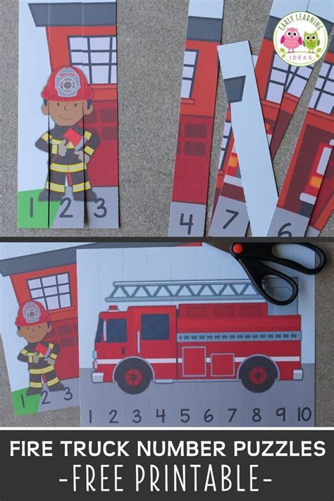 fun  fire truck printables fire safety preschool