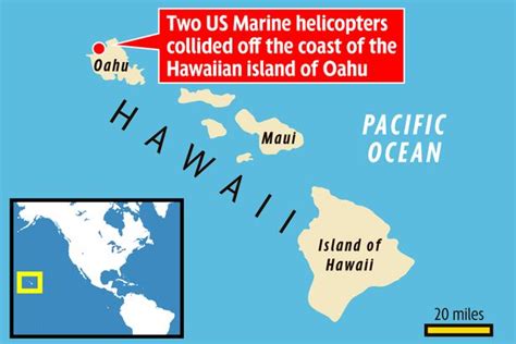 marine helicopters crash     island  hawaii  feared dead world