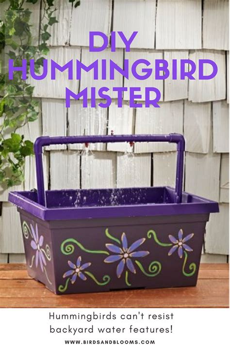 diy hummingbird mister hummingbird birdbath heres