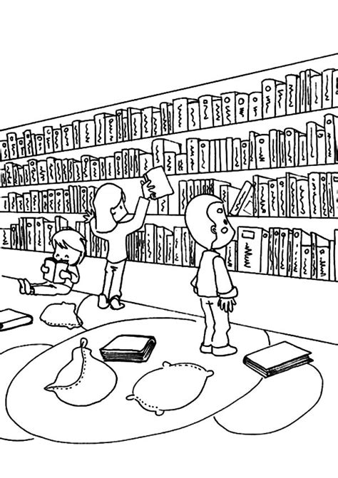 activity  library coloring pages  print  coloring