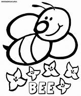 Bee Coloring Pages Kids Book Print Colorings Coloringway sketch template