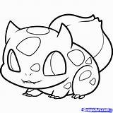 Coloring Pokemon Pages Chibi Dragoart sketch template