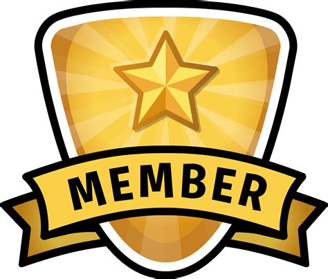 membership badge png club penguin membership logo png image   background