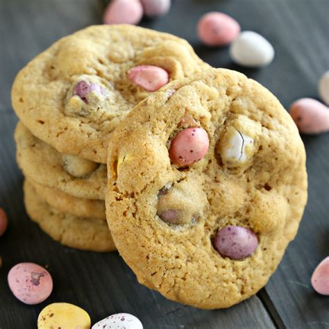 mini eggs chocolate chip cookies  busy baker