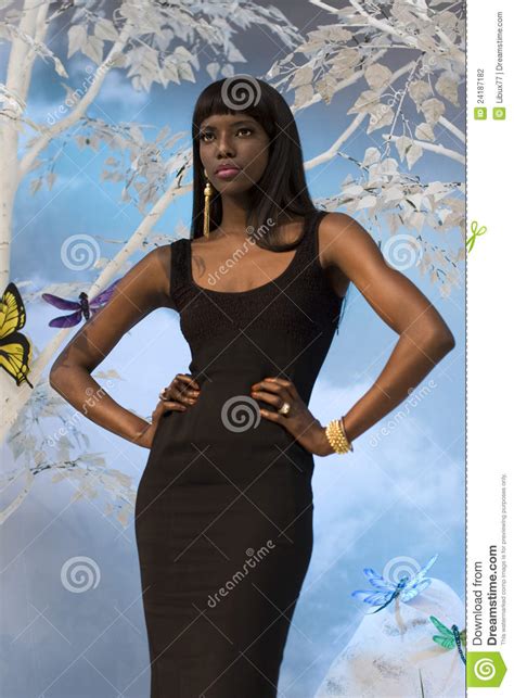 Elegant Black Woman Editorial Photography Image Of Fair
