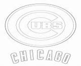 Cubs Coloring Logo Pages Chicago Mlb Baseball Printable Sport Color Template Info sketch template