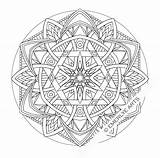 Coloring Therapy Pages Mandala Print sketch template