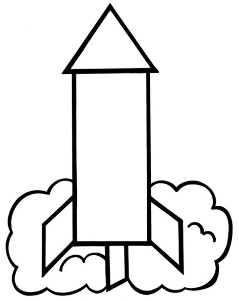 rocket coloring pages clipart