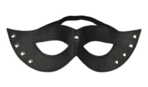 women black slave mask eyepatch bondage open eyes mask in adult games