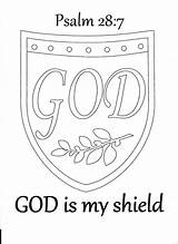 Coloring Faith Pages Bible Shield Psalm God Story Armour Printable School Colouring Kids Color Under Logo Getcolorings Psalms Vbs Worksheets sketch template