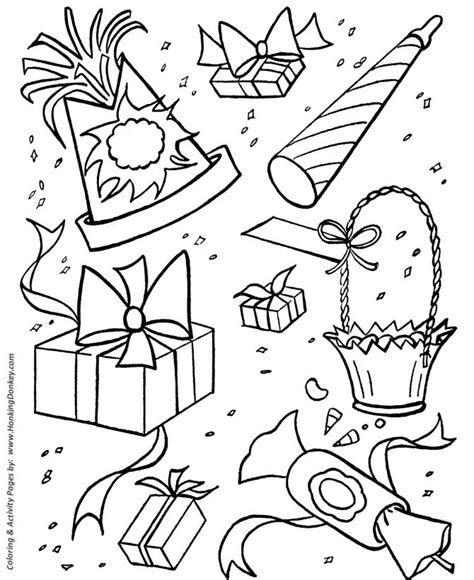 birthday coloring pages birthday party treats birthday coloring