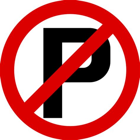 parking signs  print clipart
